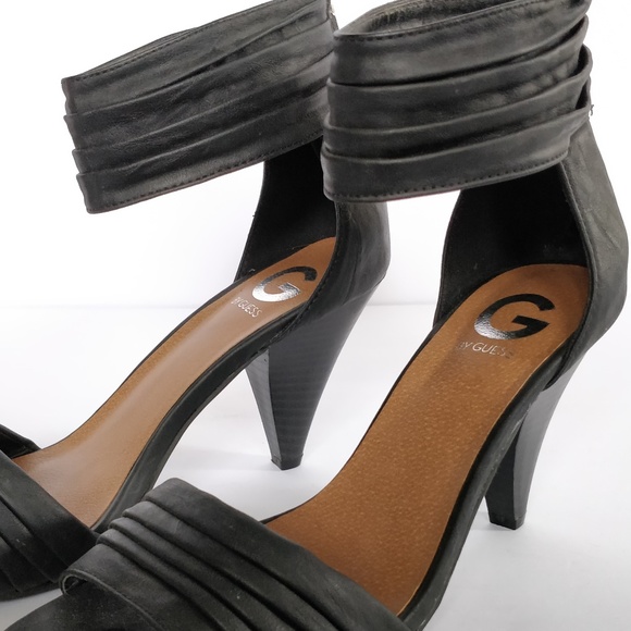 G by Guess matte black heeled sandals size 9 - Picture 7 of 7